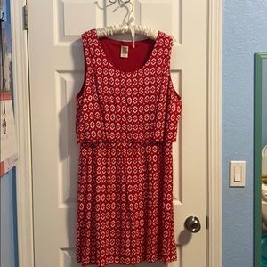Faded glory red design dress